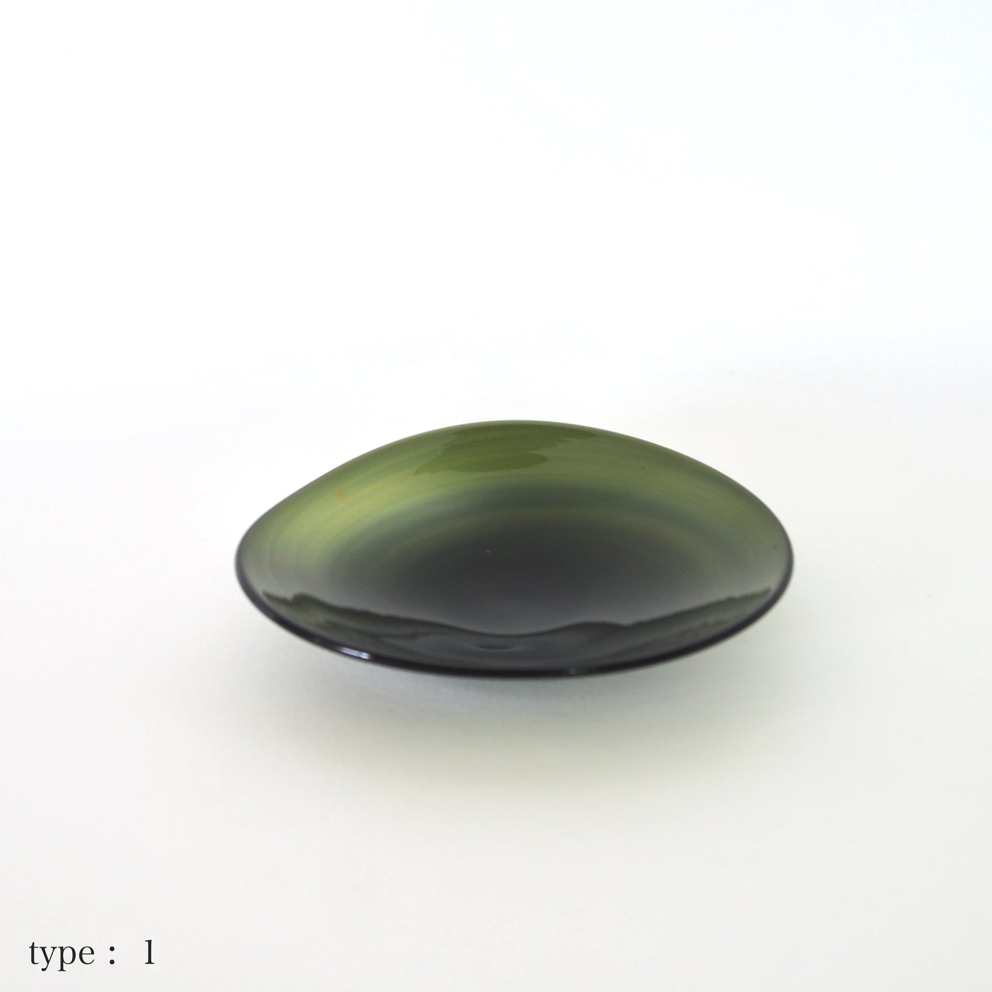 STUDIO PREPA | Recycled Glassware | Plate _S (dark green)
