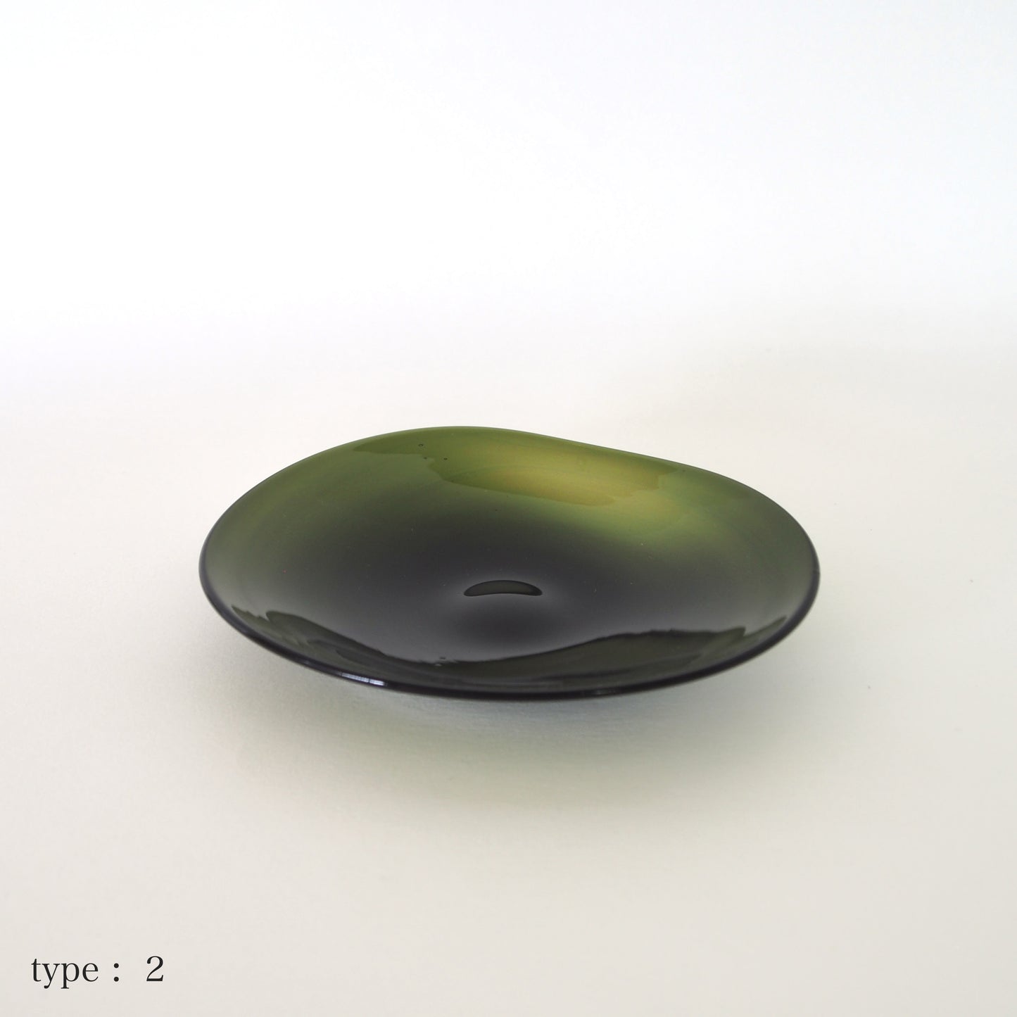 STUDIO PREPA | Recycled Glassware | Plate _S (dark green)