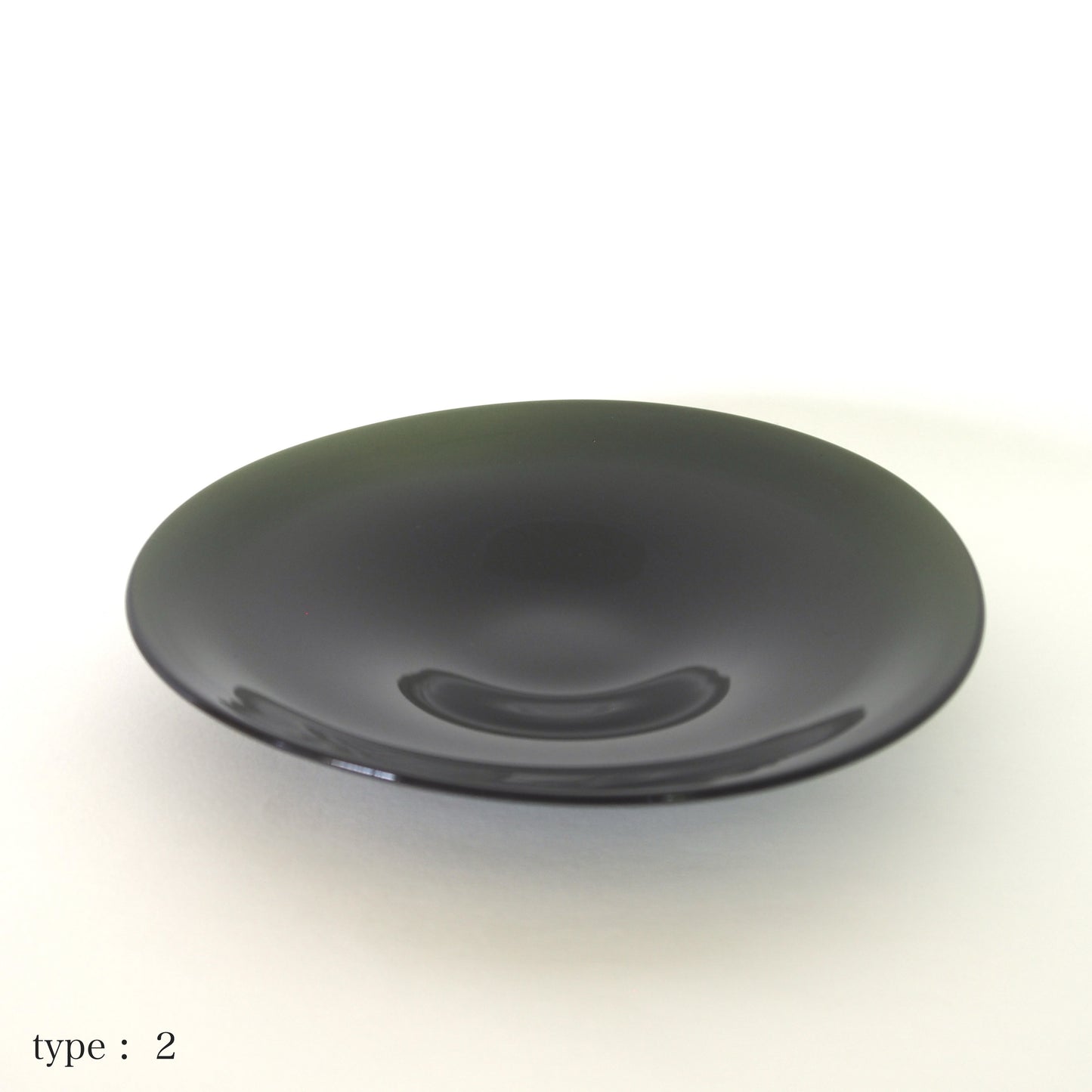 STUDIO PREPA | Recycled Glassware | Plate_M (dark green)