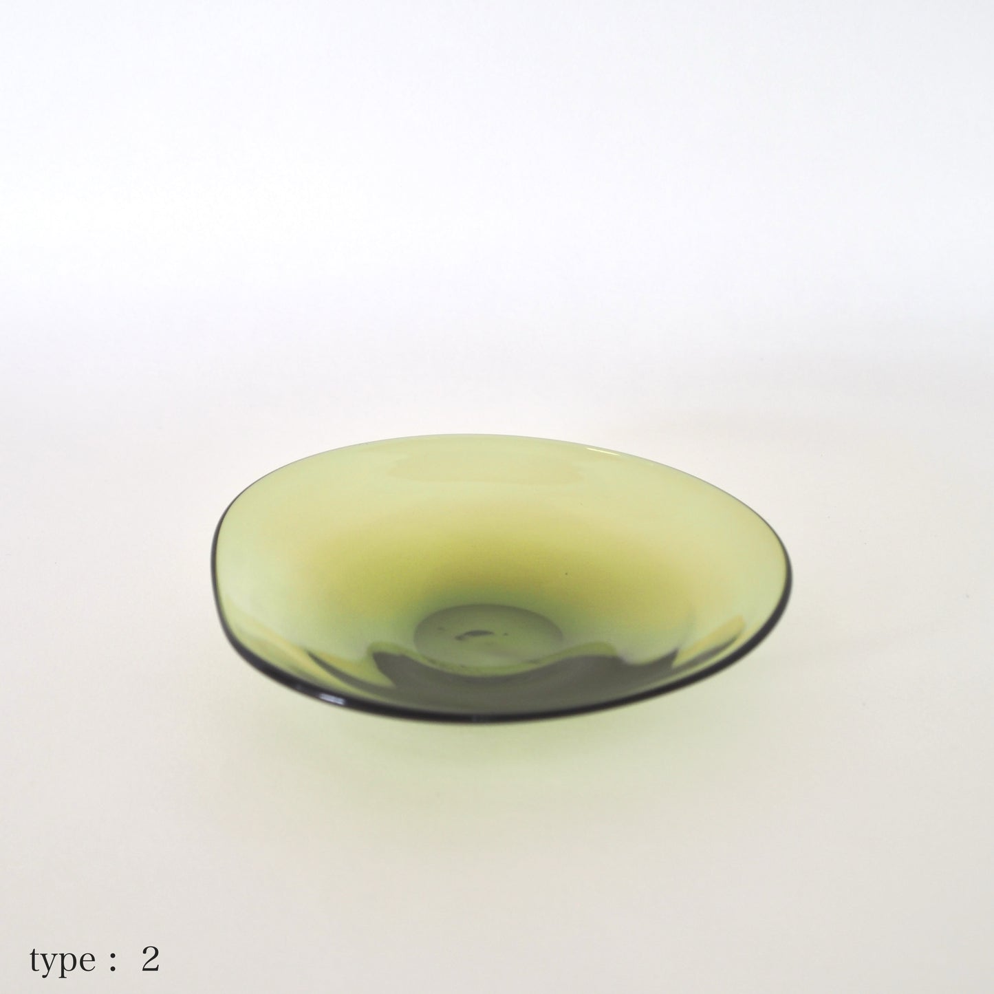 STUDIO PREPA | Recycled Glassware | Plate _S (olive)