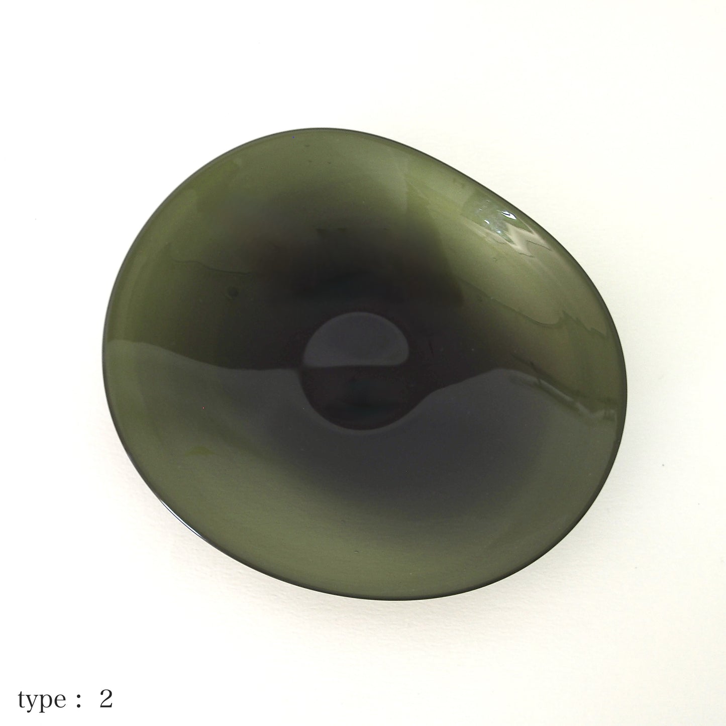STUDIO PREPA | Recycled Glassware | Plate _S (dark green)