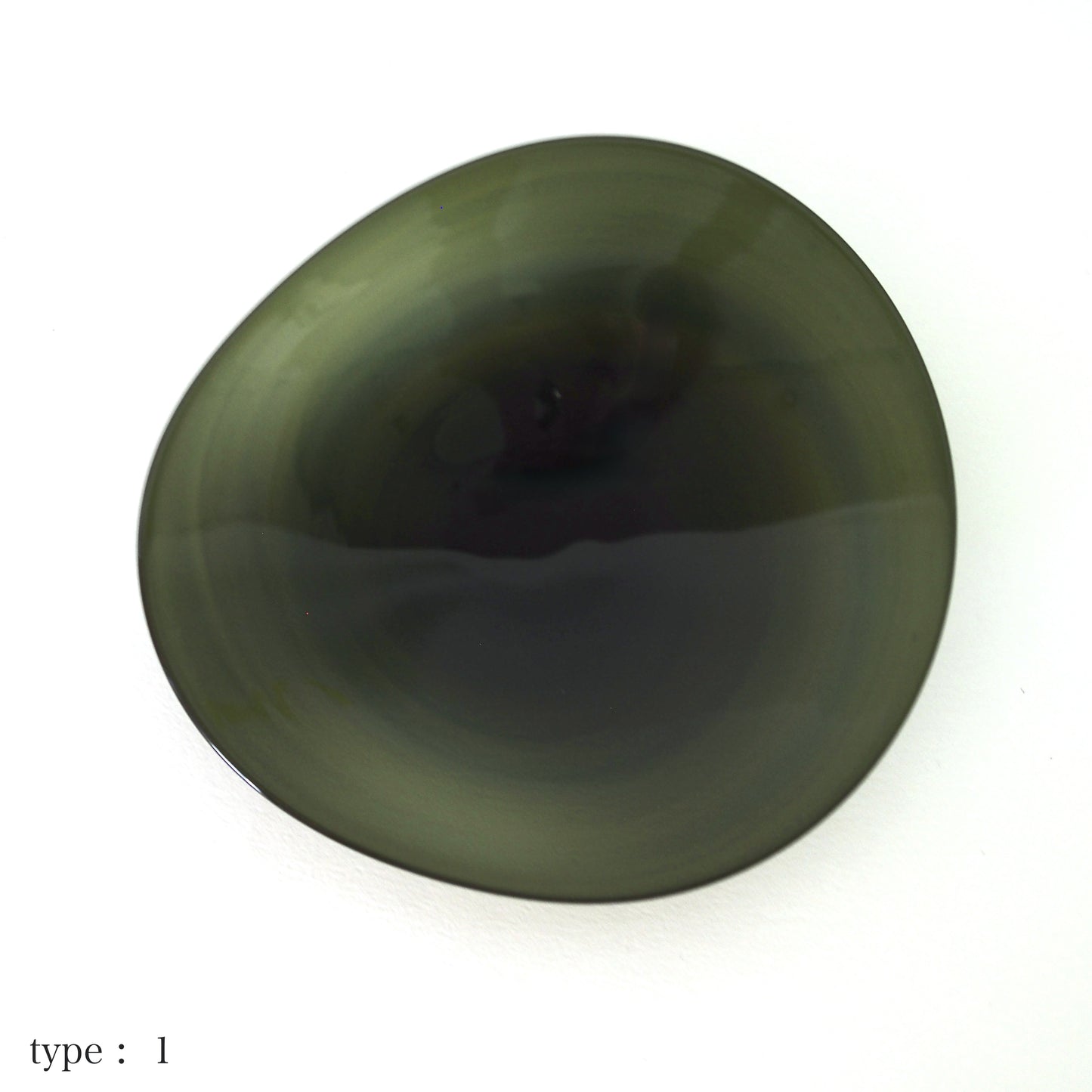STUDIO PREPA | Recycled Glassware | Plate _S (dark green)