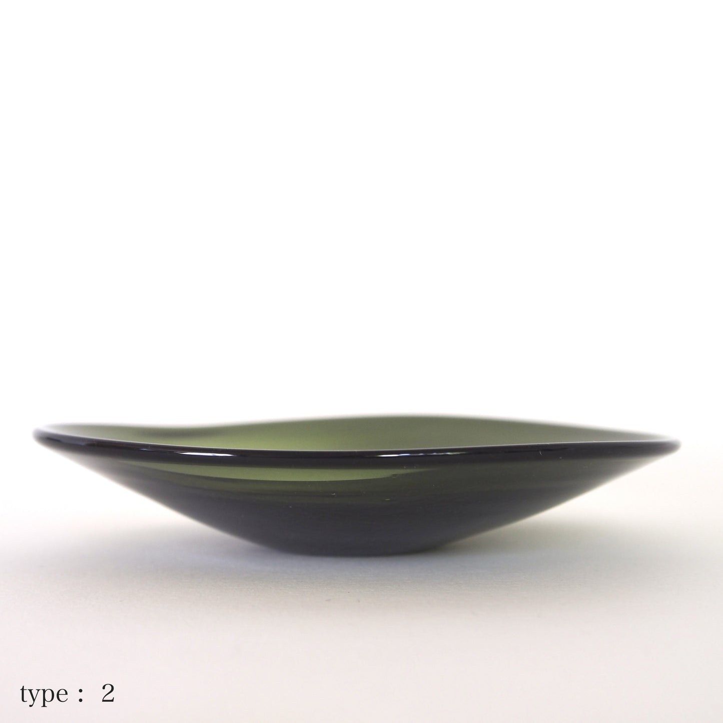 STUDIO PREPA | Recycled Glassware | Plate _S (dark green)