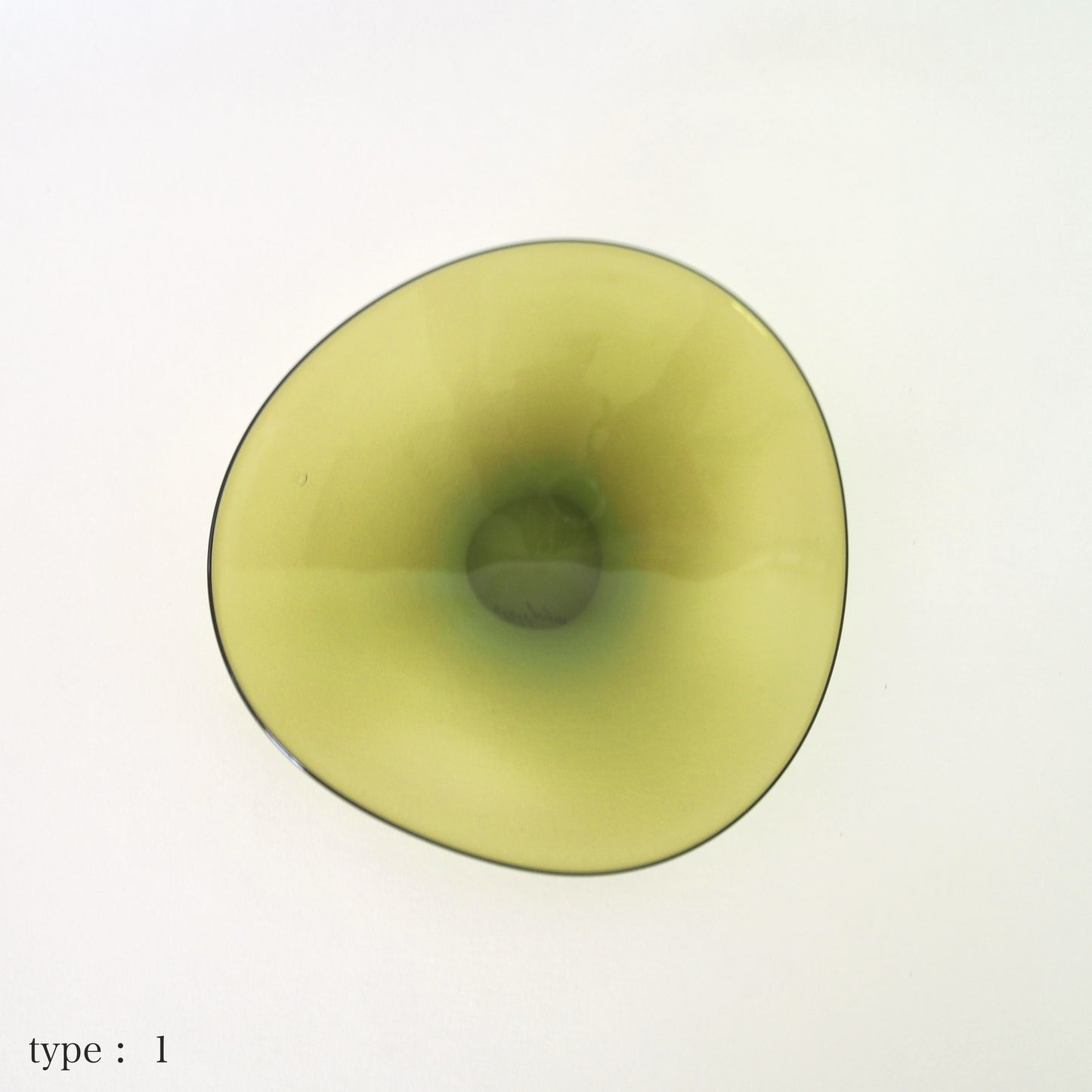 STUDIO PREPA | Recycled Glassware | Plate _S (olive)
