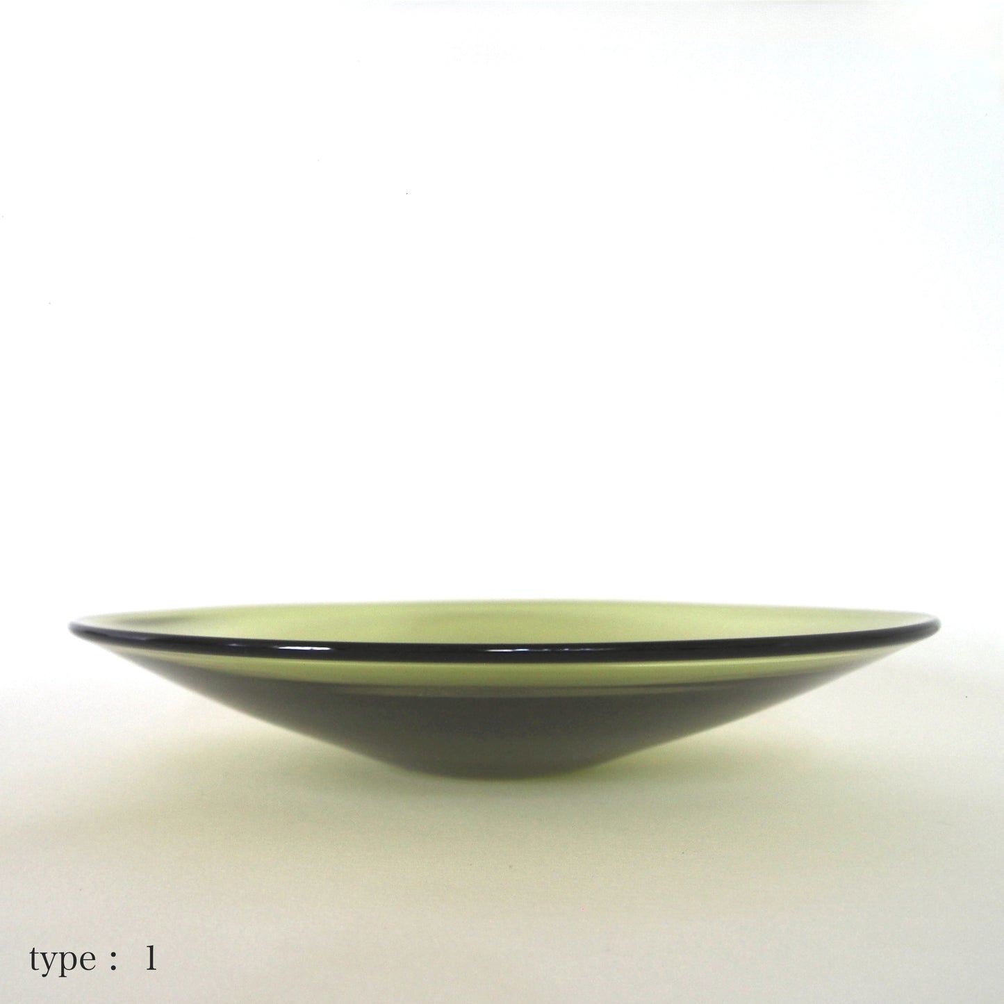 STUDIO PREPA | Recycled Glassware | Plate_M (olive)