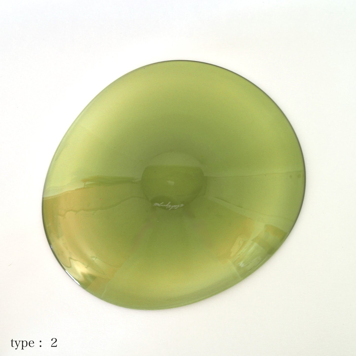 STUDIO PREPA | Recycled Glassware | Plate_M (olive)