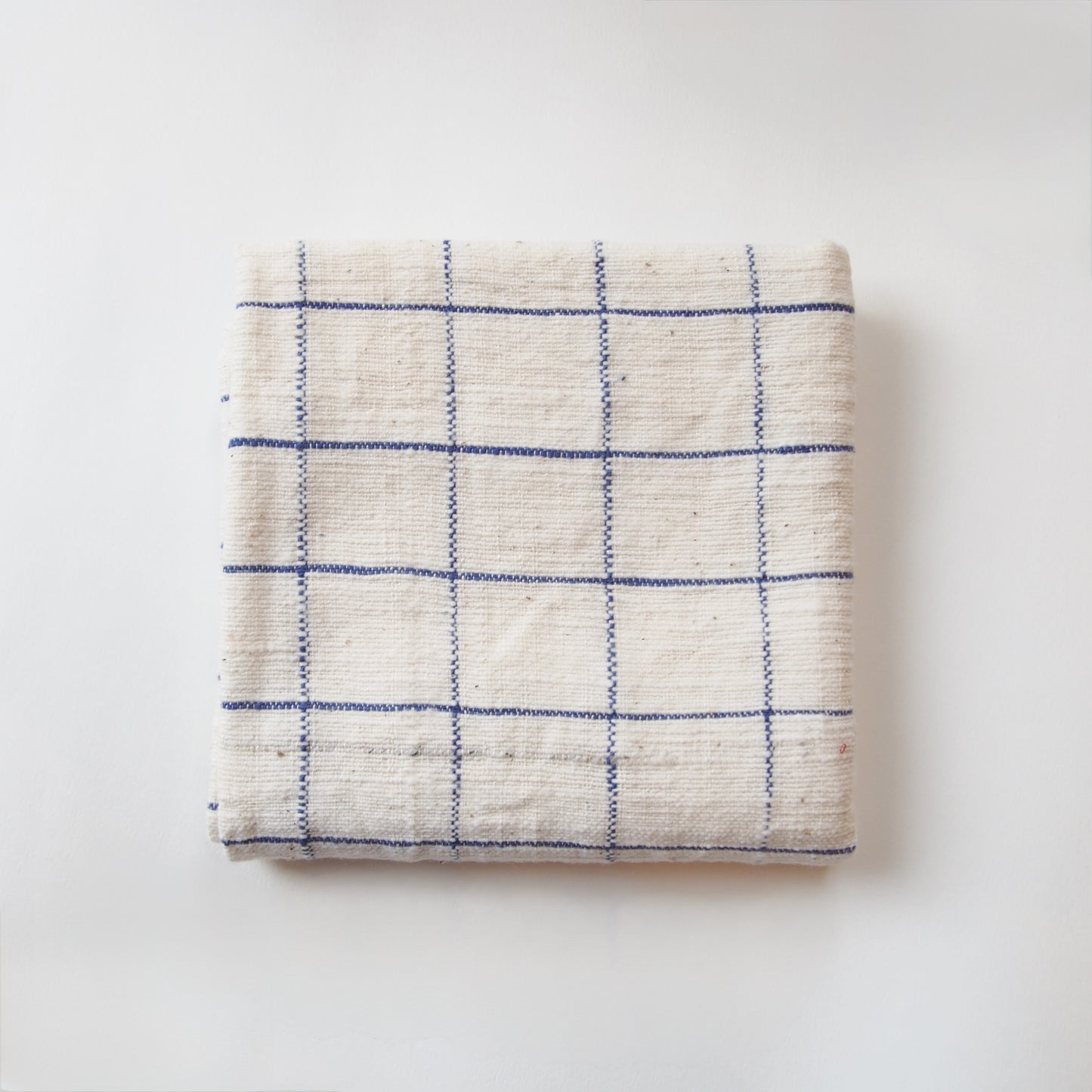 India khadi cloth ( blue check )