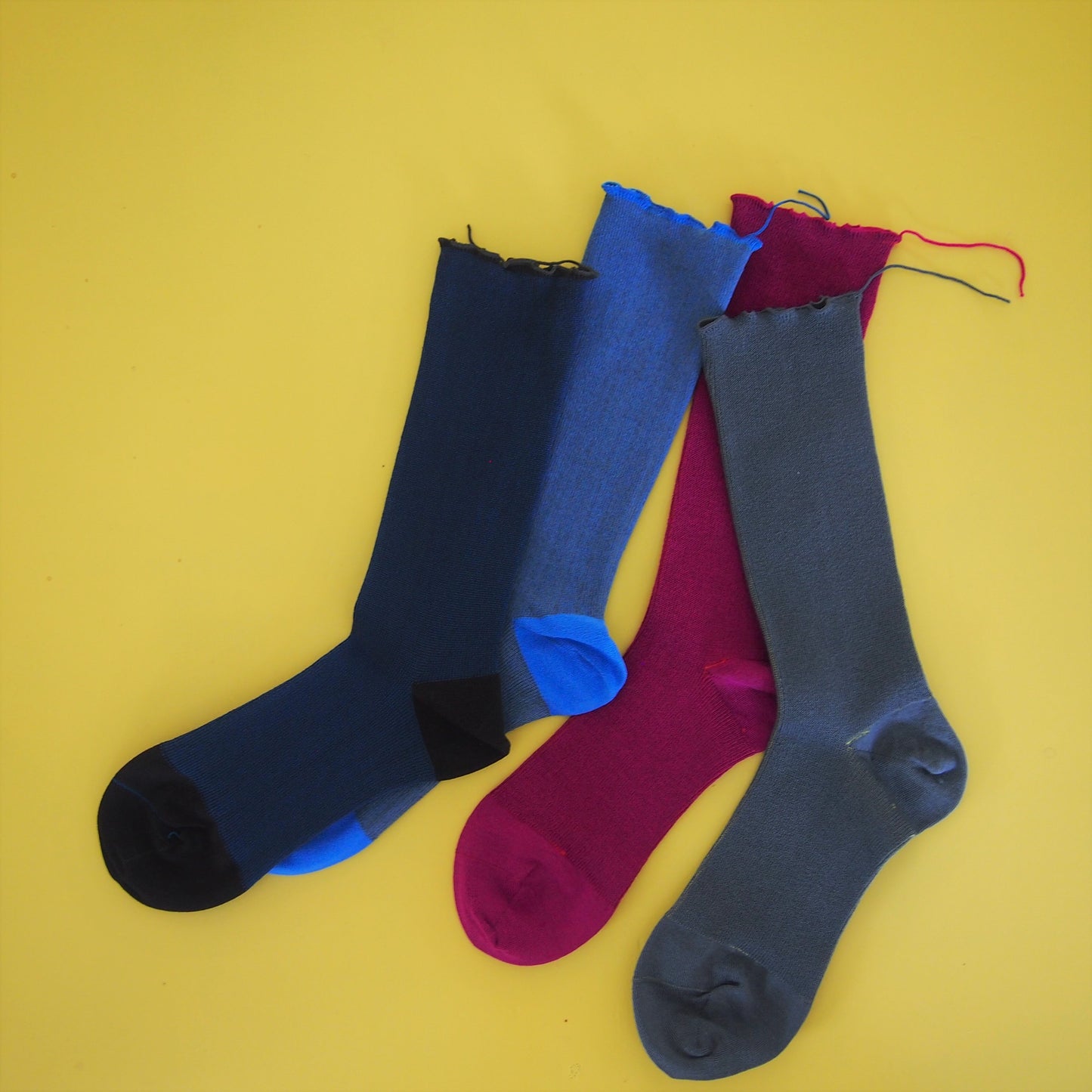 himukashi 2023 / cotton socks - sea