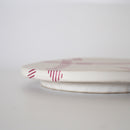 Small Plate ( white / pink )