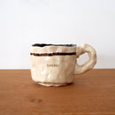 SHOKKI　Mug cup ( ivory/brown ).
