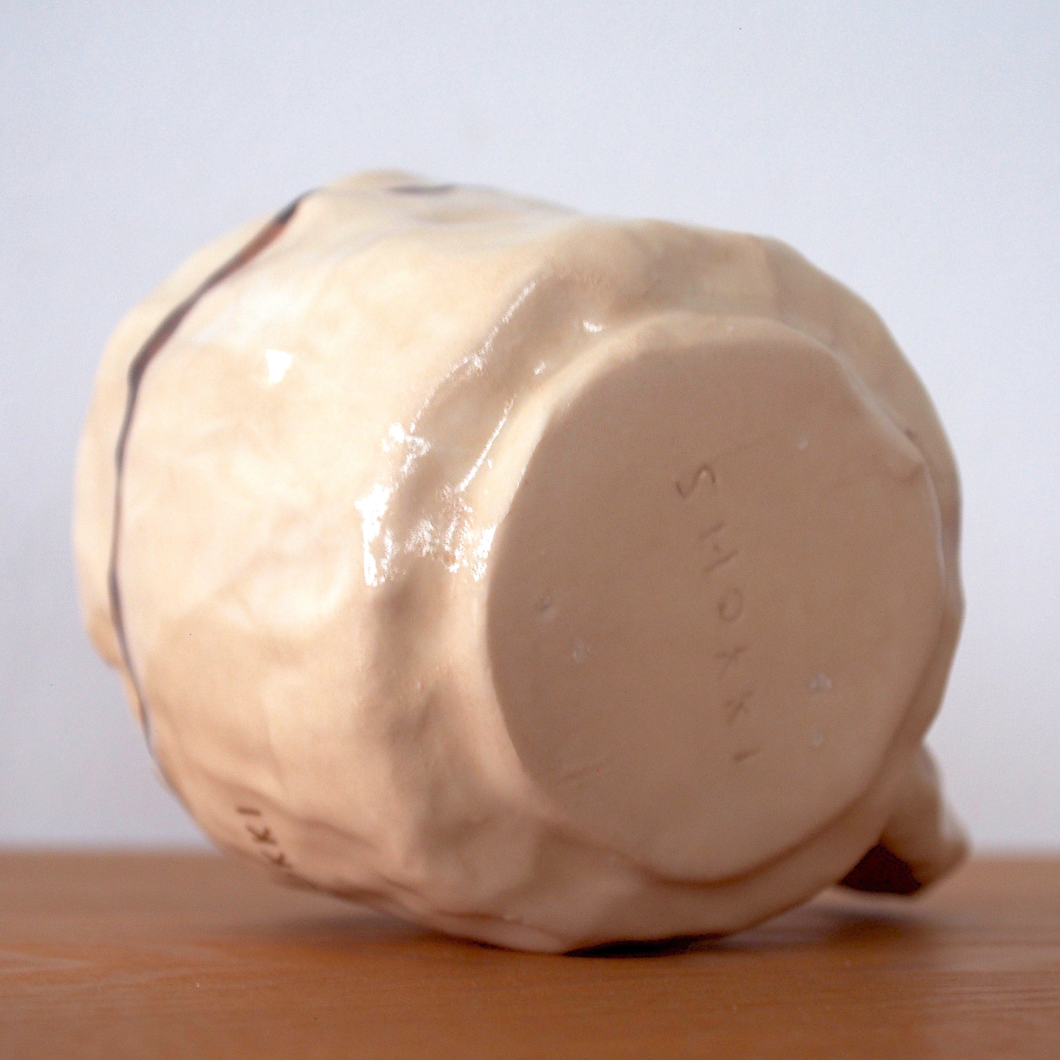SHOKKI　Mug cup ( ivory/brown ).