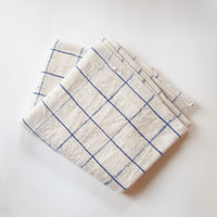 India　khadi cloth ( blue check )