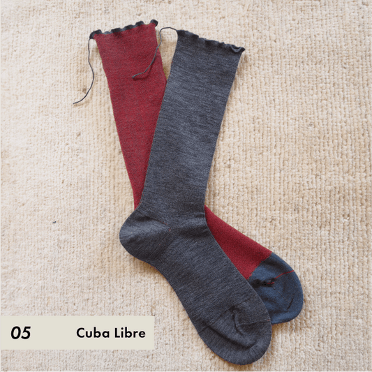 himukashi　2024 / wool socks - Cuba Libre - ocoge shokuba