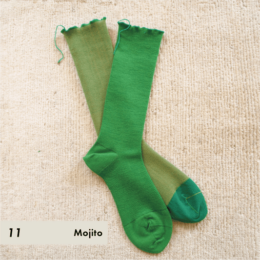 himukashi　2024 / wool socks - Mojito - ocoge shokuba