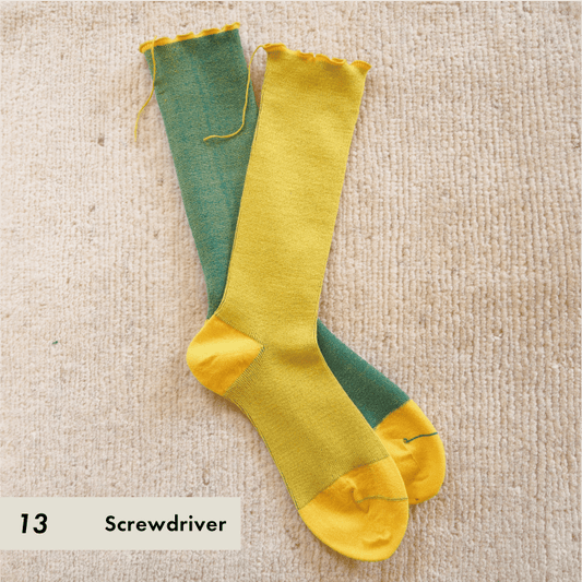 himukashi　2024 / wool socks - Screwdriver - ocoge shokuba