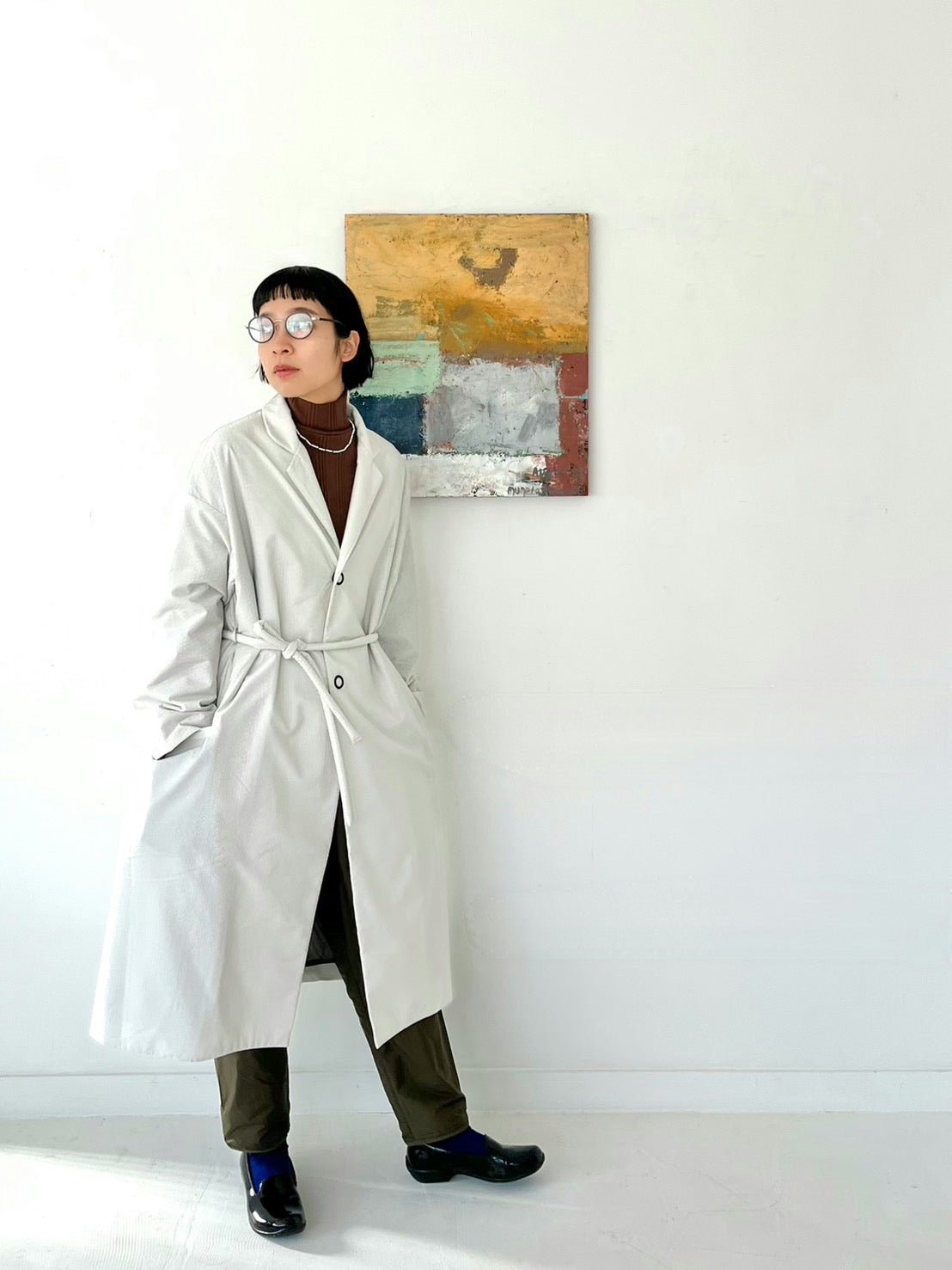 himukashi　mac sleeve raincoat（偽シアサッカー） - ocoge shokuba